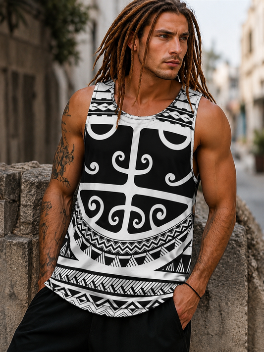 Polynesian Tribal Mens Tank Top