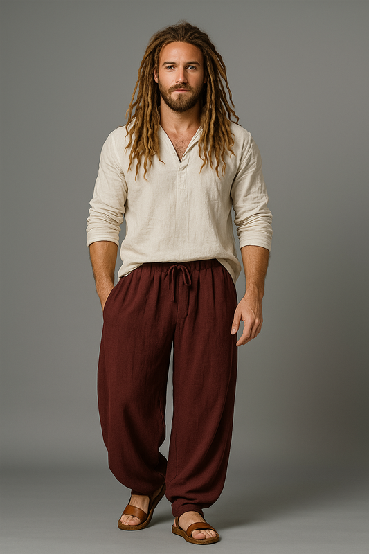 Schöner Leinen Trouser für den Mann