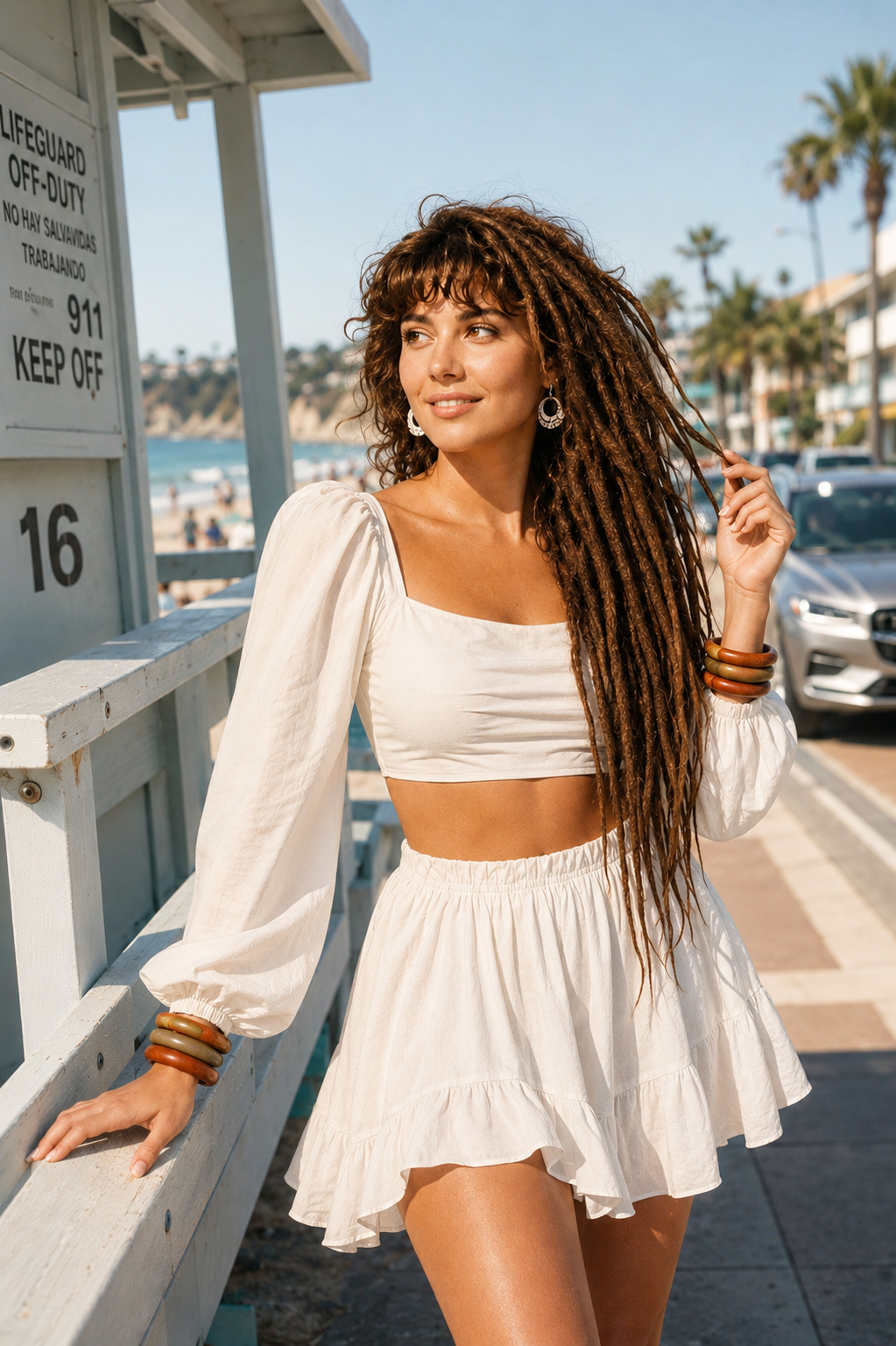 Baumwoll Leinen Mini Skirt - DreadLocos Shop