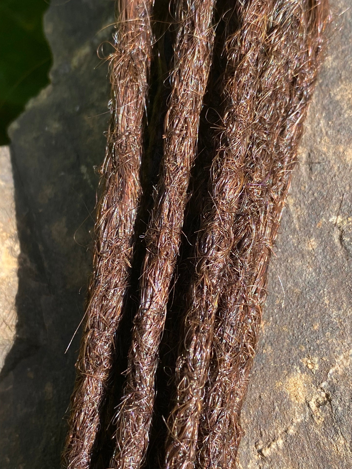 10 Europäische Echthaar Dreadlocks in Hellbraun #08