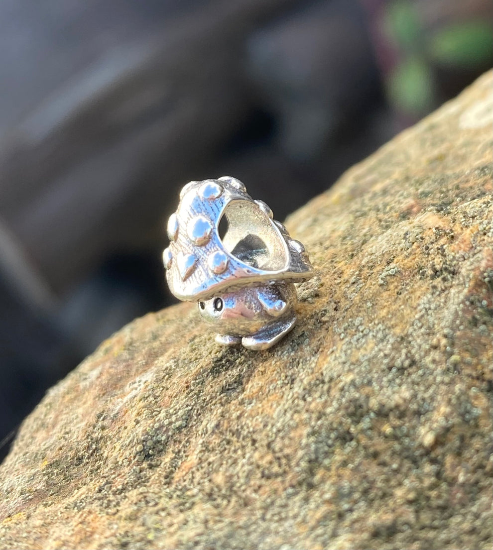 925 Sterling Silver Mushroom Bead - DreadLocos Shop