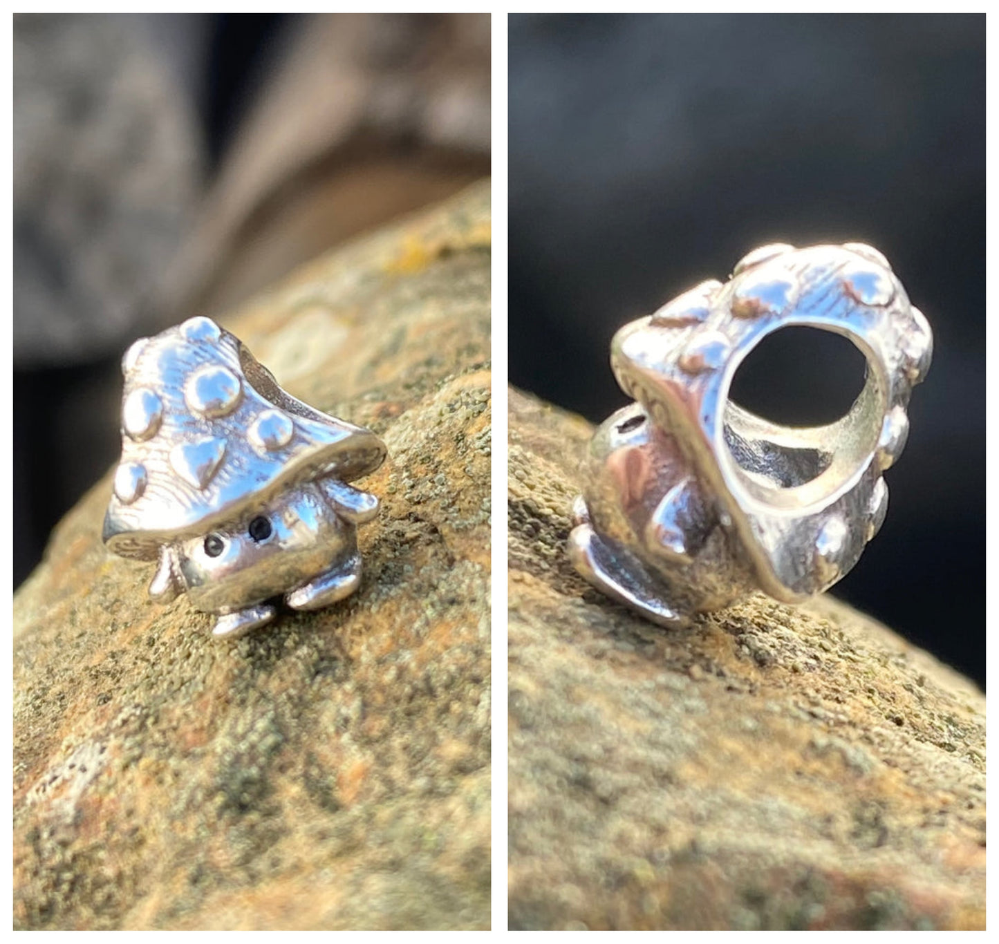 925 Sterling Silver Mushroom Bead - DreadLocos Shop
