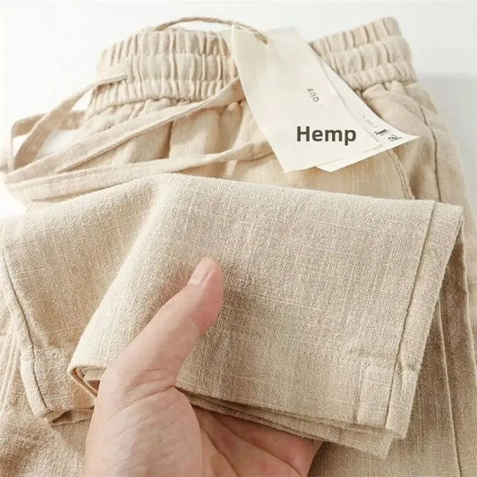 Leinen Hanf Trouser Kaki