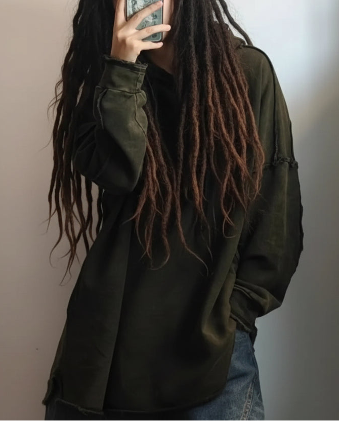Cotton Sweatshirts Sandwashed - DreadLocos Shop