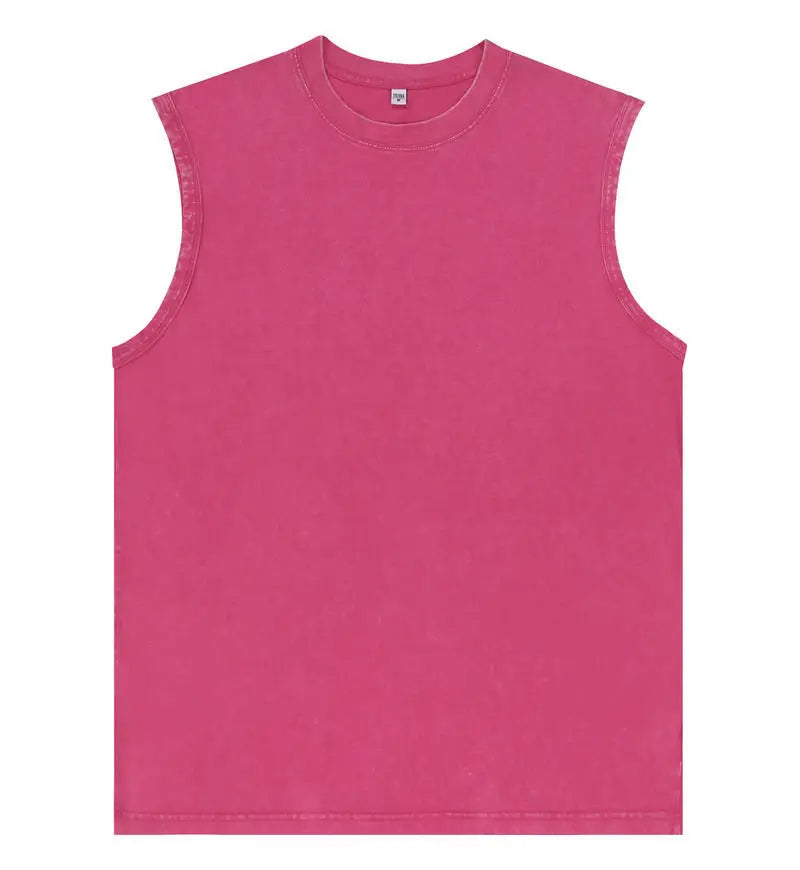Pure Cotton Retro Washed Tank