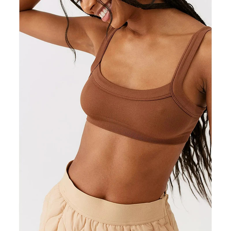 Cotton Women'S Tube Top Stretchy Ribbed