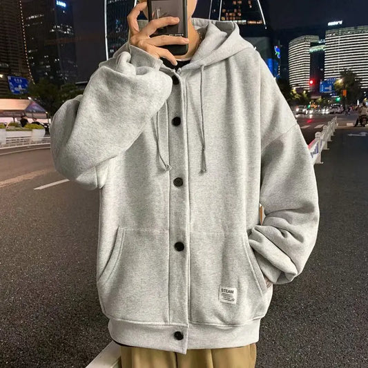 New Men's Hoodies Kpop Style Streetwear