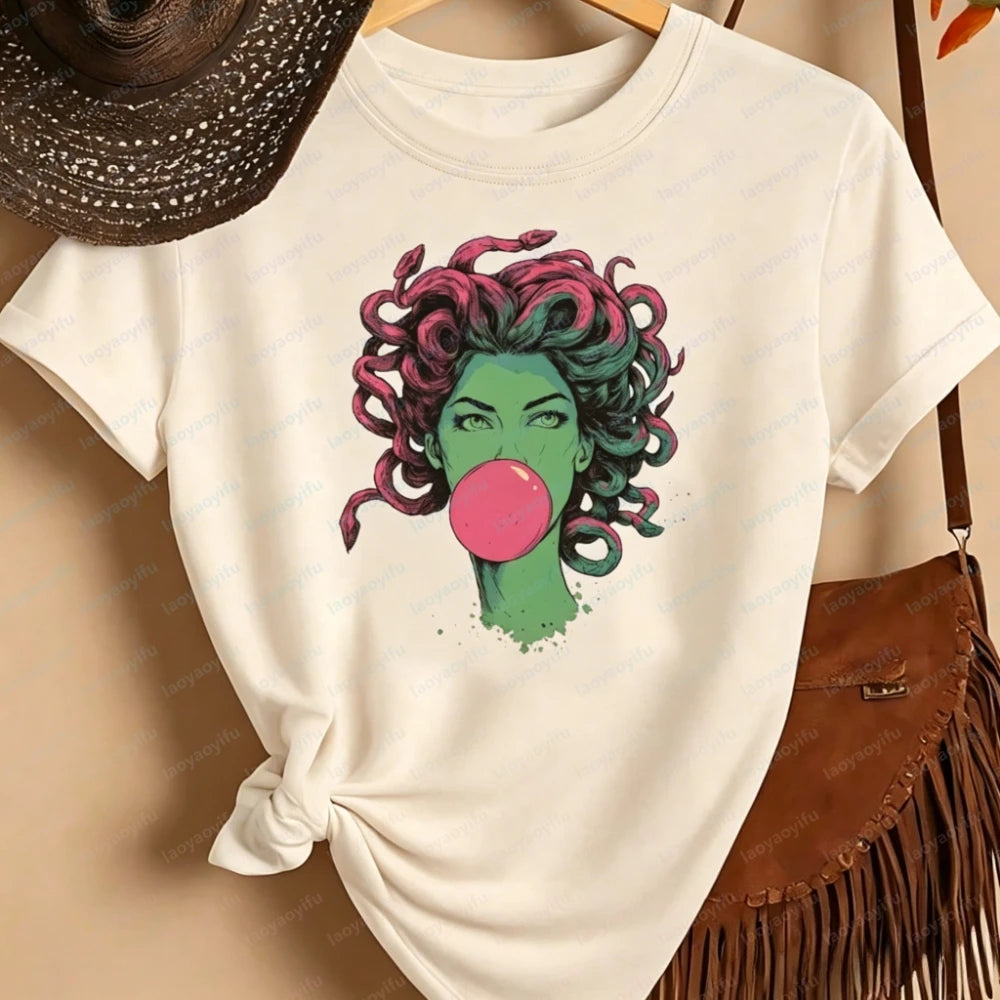 Medusa Bubblegum Top Women Clothing