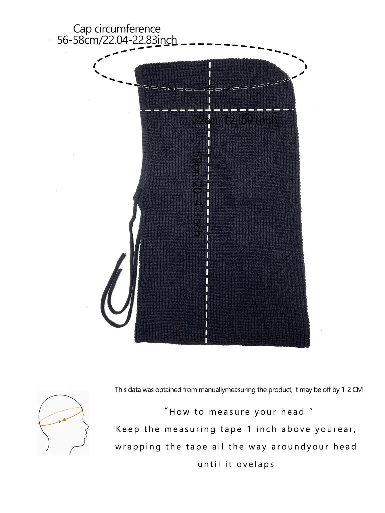 A Women Winter Beanie Hats One-Piece Knit DreadLocos Shop