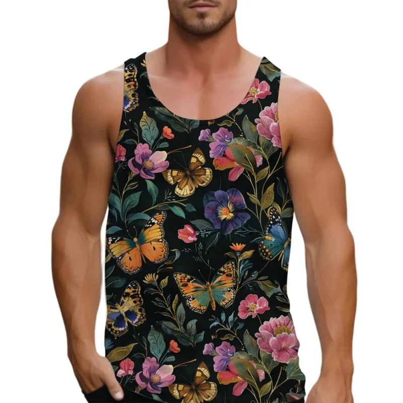 Butterfly Tank Tops For Men - DreadLocos Shop