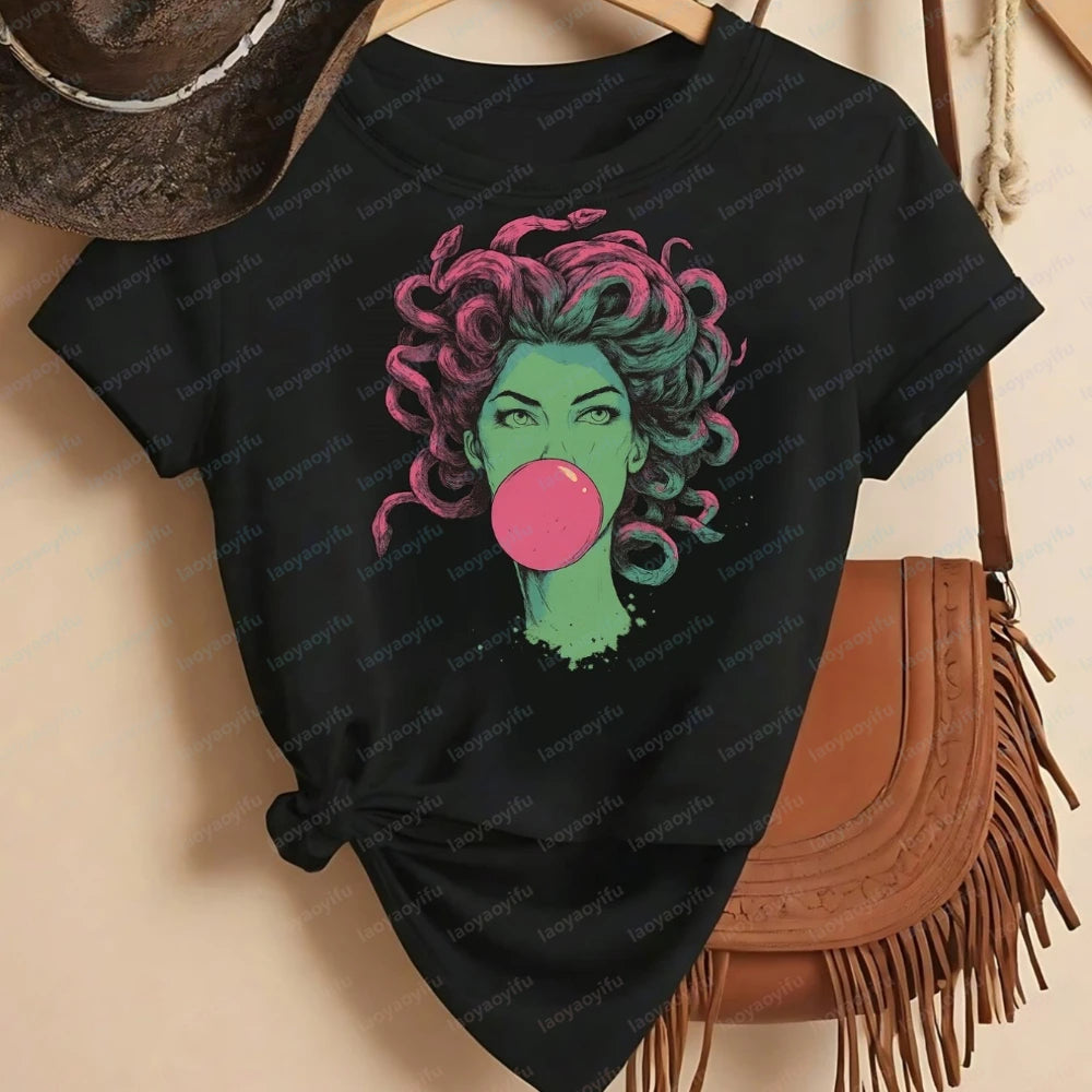Medusa Bubblegum Top Women Clothing