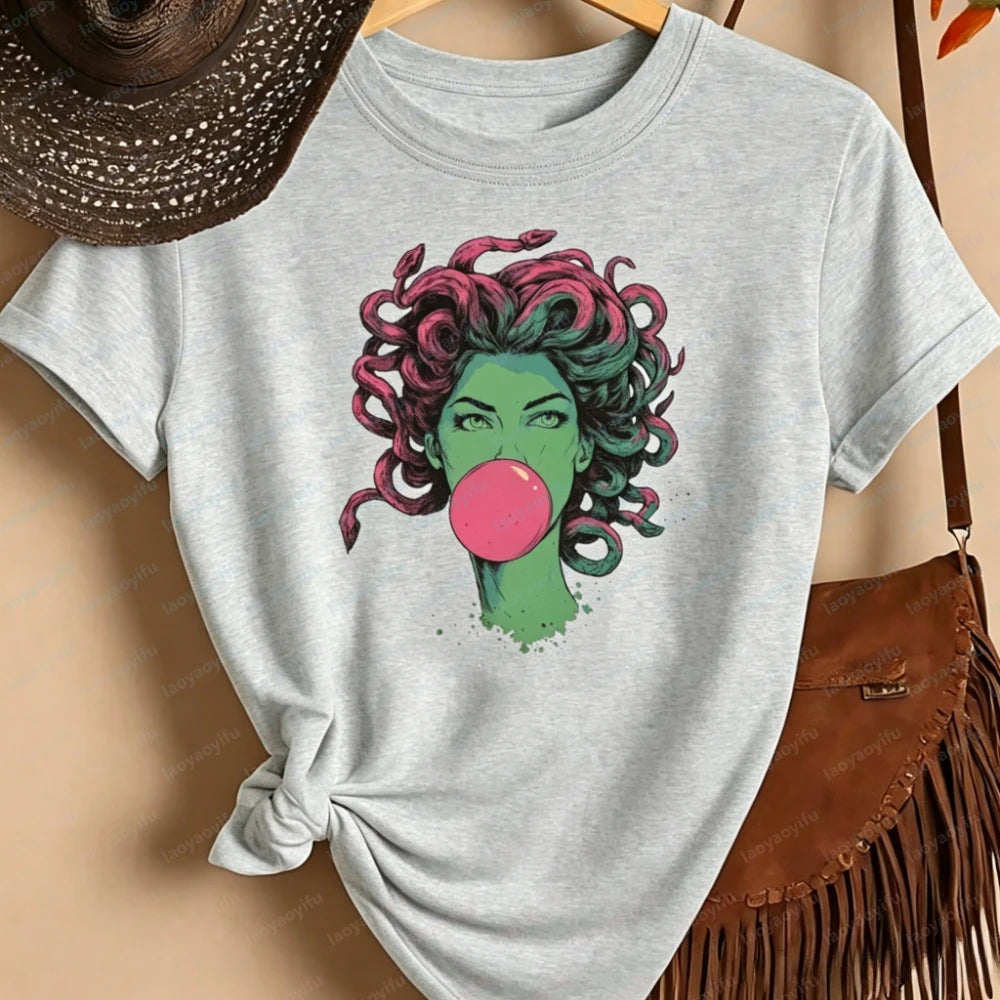 Medusa Bubblegum Top Women Clothing