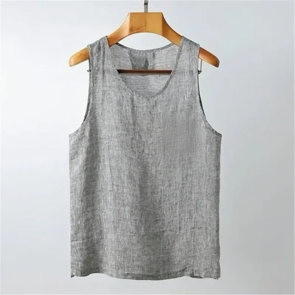 Men's Pure Linen Tank