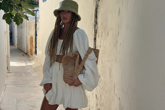 Baumwoll Leinen Mini Skirt DreadLocos Shop