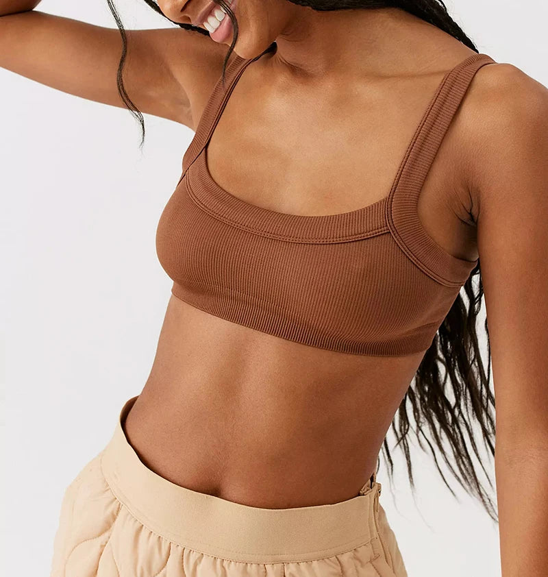 Cotton Women'S Tube Top Stretchy Ribbed