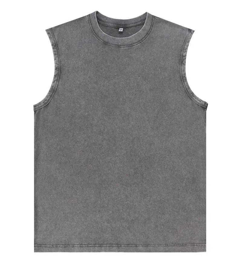 Pure Cotton Retro Washed Tank