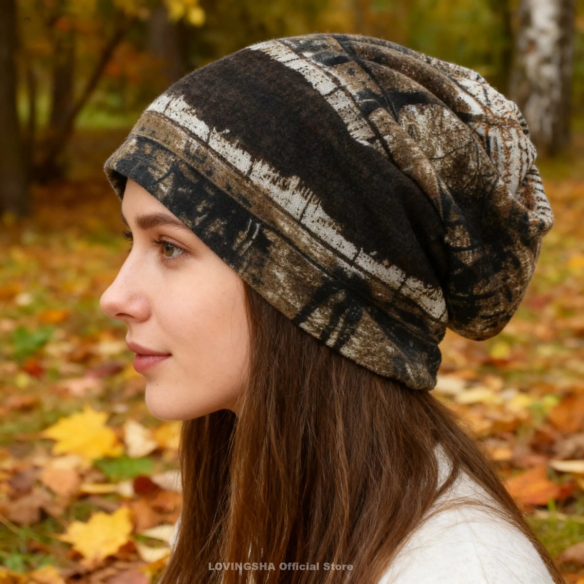 Skullies Beanies Striped Design
