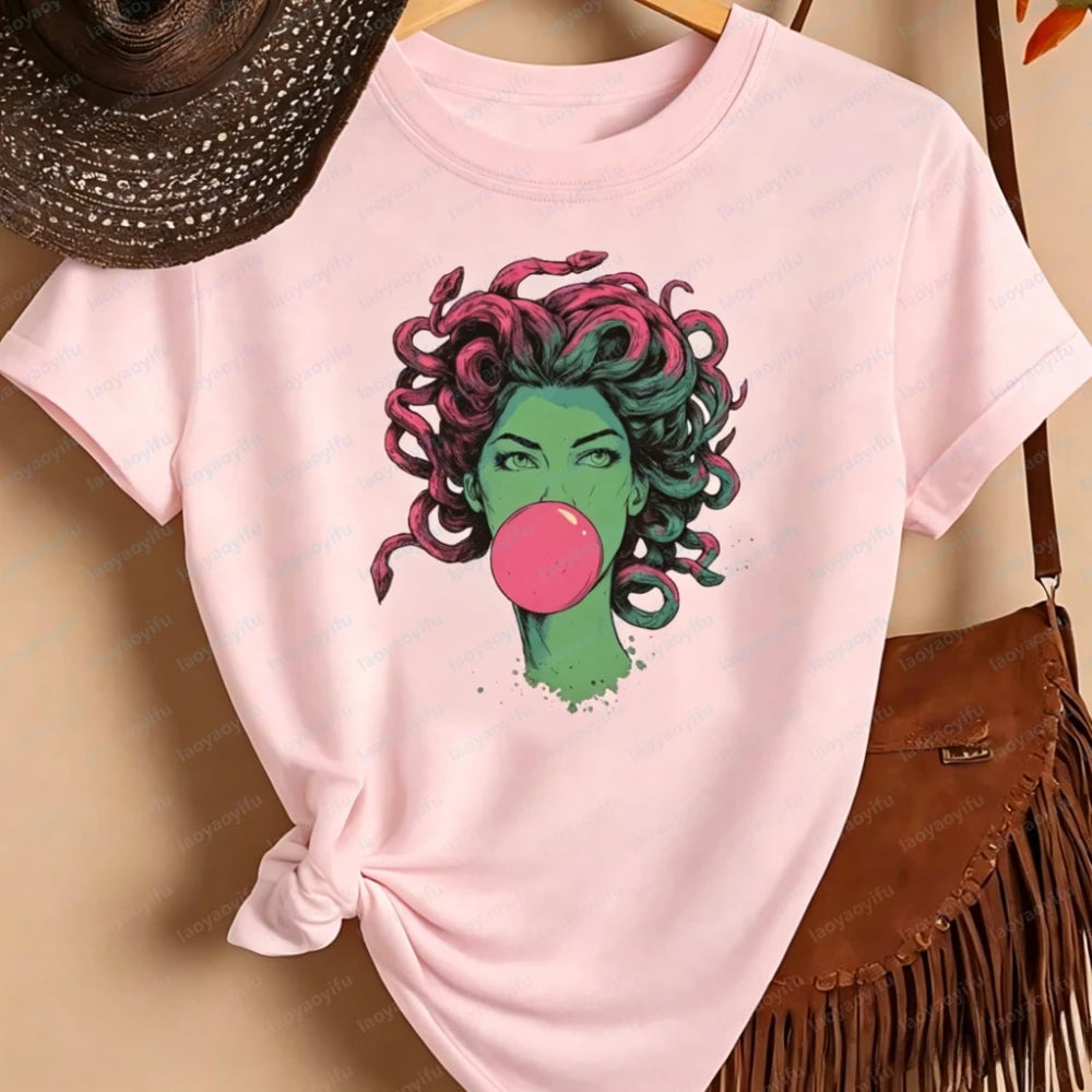 Medusa Bubblegum Top Women Clothing