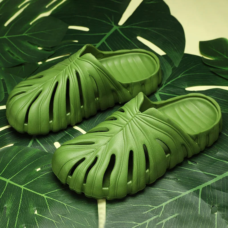 Monstera Slides for Men & Women Slippers Soft