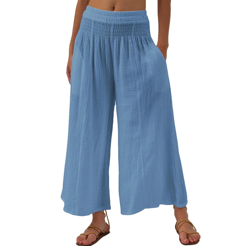 Weite Damenhose aus Baumwolle