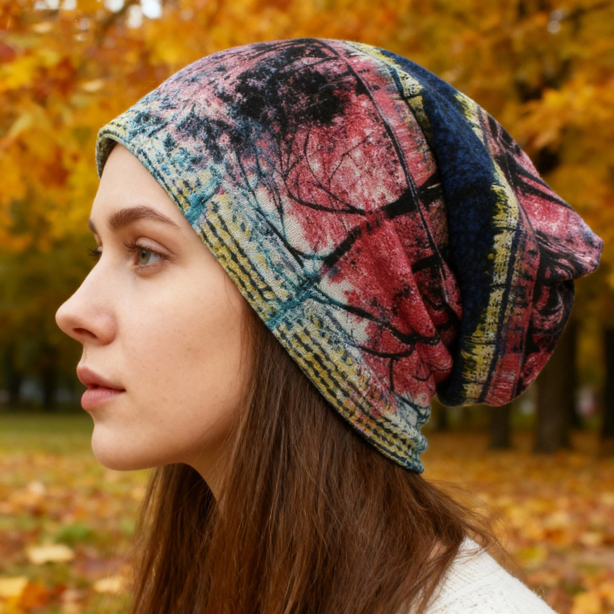 Skullies Beanies Striped Design