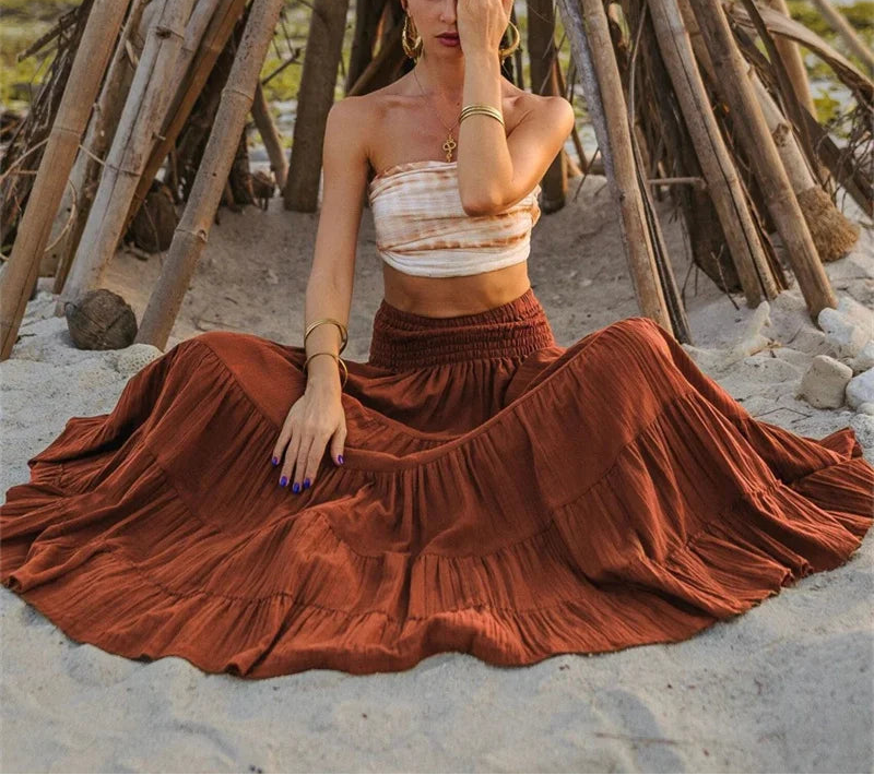Hippie Half Skirt Retro Nepalese - DreadLocos Shop