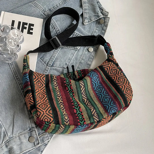Canvas Shoulder Bag Large Capacity