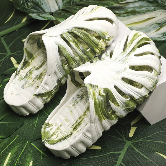 Monstera Slides for Men & Women Slippers Soft