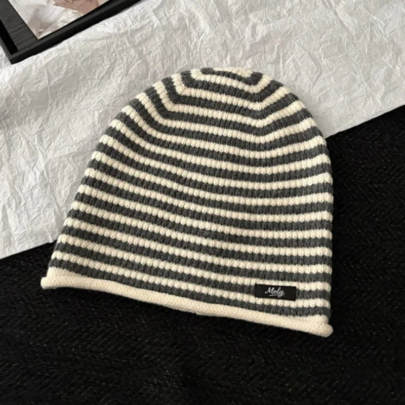 Retro Color Striped Beanies Dreadlocks