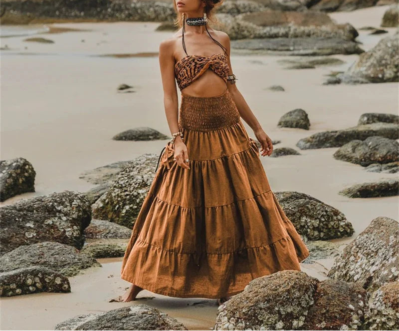 Hippie Half Skirt Retro Nepalese - DreadLocos Shop