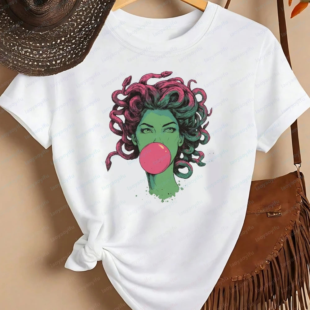 Medusa Bubblegum Top Women Clothing