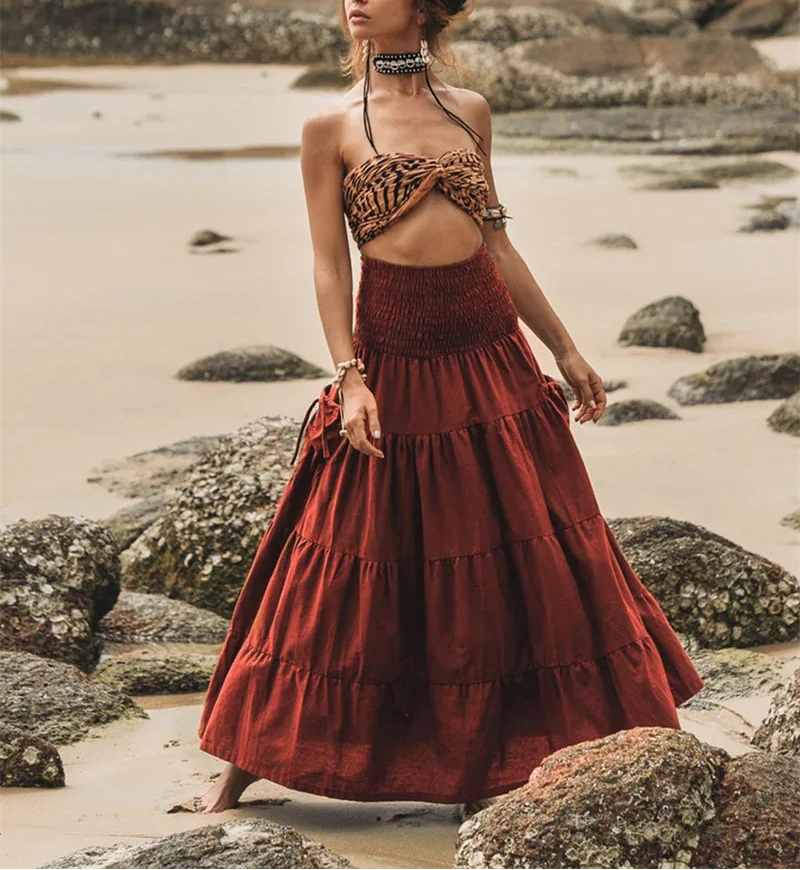 Hippie Half Skirt Retro Nepalese - DreadLocos Shop