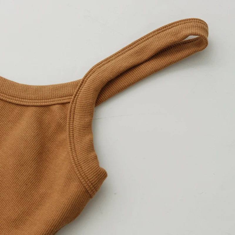 Cotton Women'S Tube Top Stretchy Ribbed