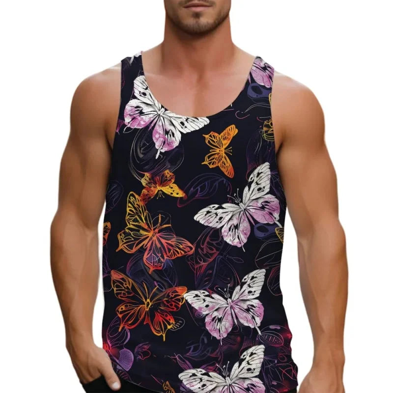 Butterfly Tank Tops For Men - DreadLocos Shop