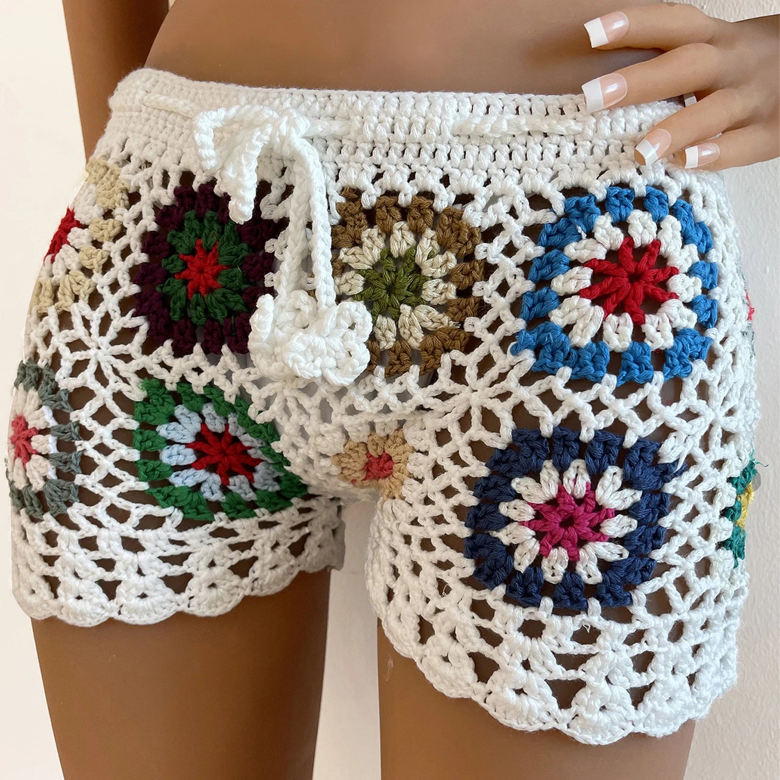 Crochet Beach Shorts Swimsuit - DreadLocos Shop