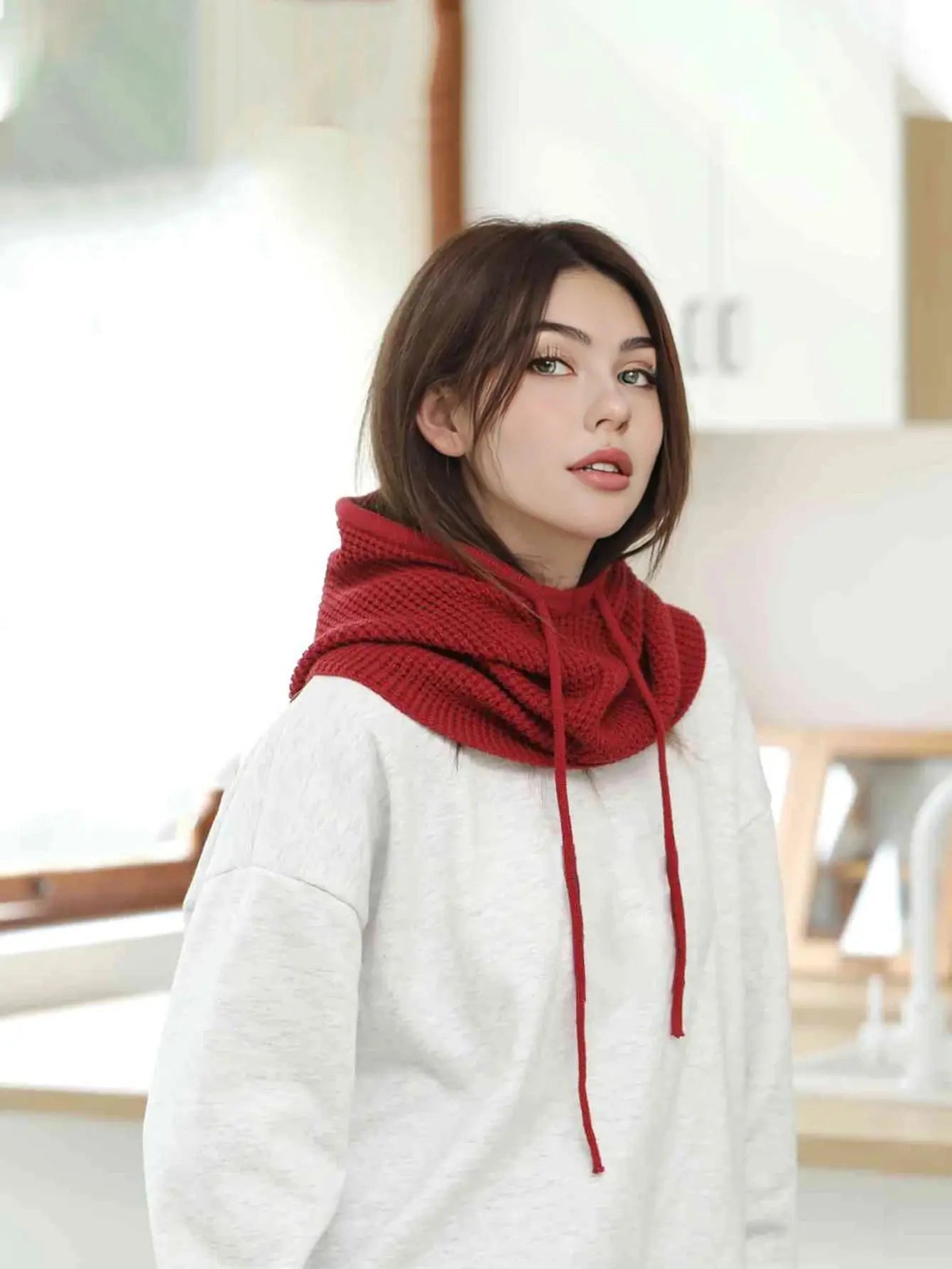 A Women Winter Beanie Hats One-Piece Knit DreadLocos Shop