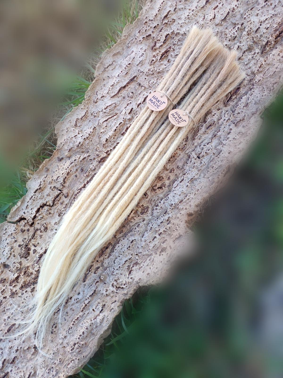 10 Echthaar Dreadlocks in Naturblond #22 - DreadLocos Shop